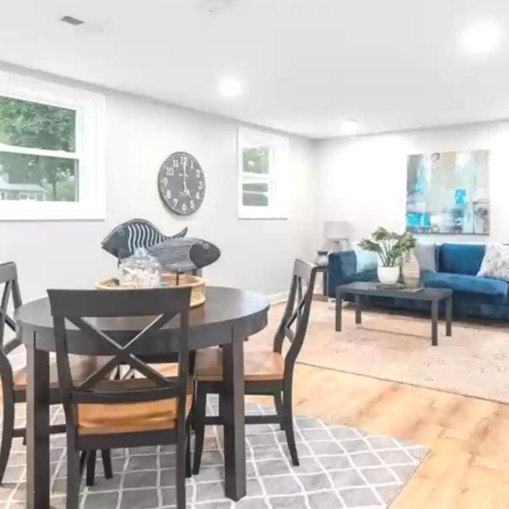 living and dining room