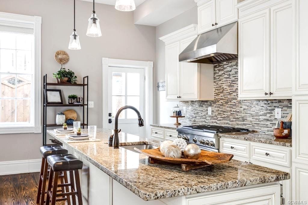 kitchen with granite