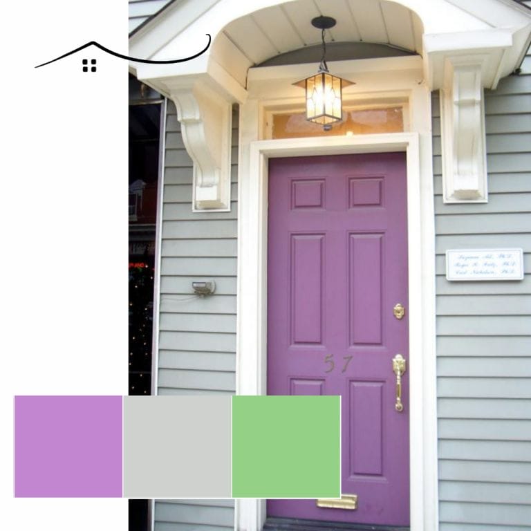 purple front door