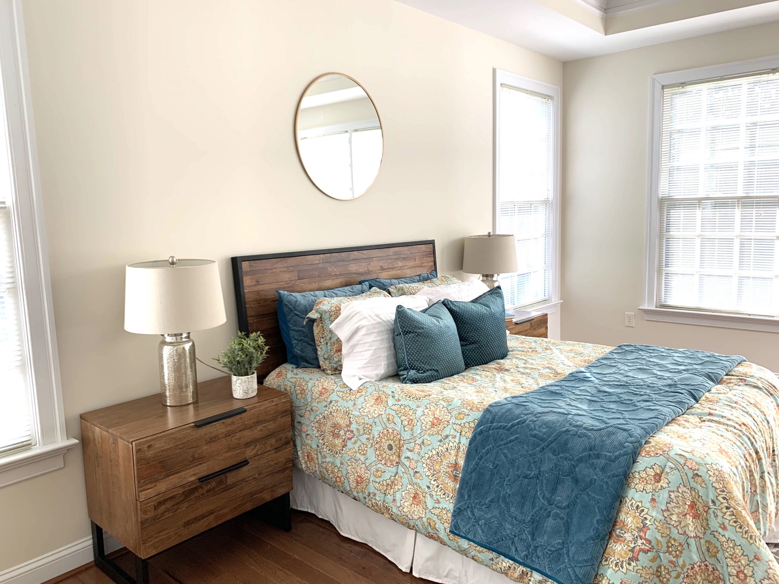 greige paint in bedroom